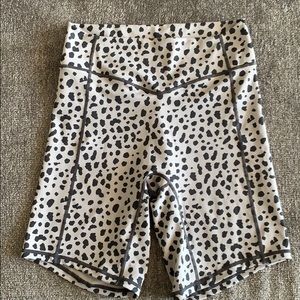 Balance Athletica snow leopard biker shorts